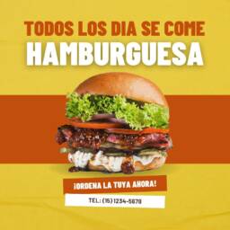Post-de-Instagram-Hamburguesa-Rustico-Amarillo-y-Naranja