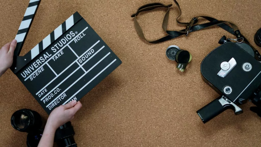 Herramientas de películas que usan los productores y directores de cine.
