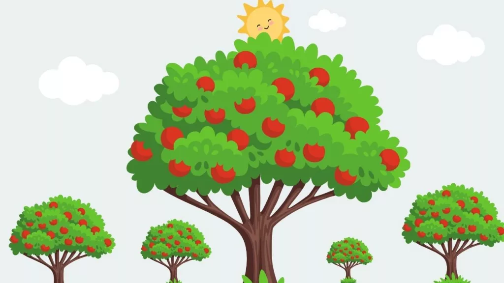 Arte gráfico sobre la primavera, para ilustrar la fase auge de los ciclos económicos.