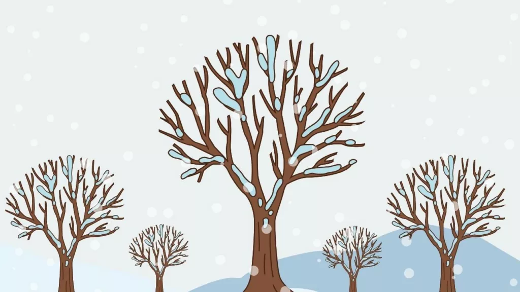 Arte gráfico sobre la primavera, para ilustrar la fase depresión de los ciclos económicos.
